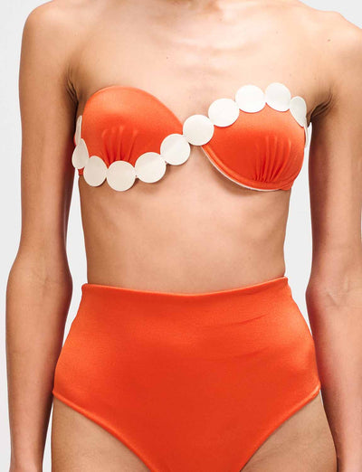Bottom High Waist Corfú Orange