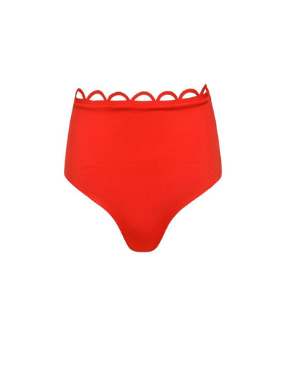 Bottom High Waist Nacaré Red