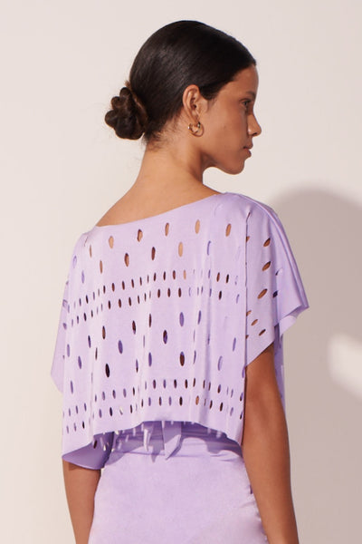 The Lilac Haute Mesh Blouse Set