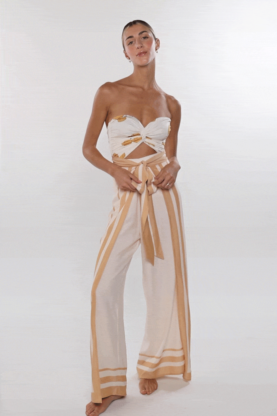 The Mustard Strapy Maxi Pants