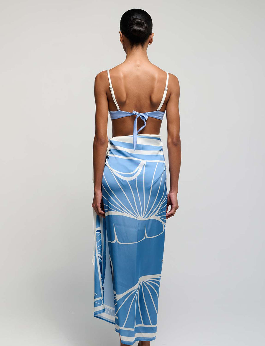 Mother pearl pareo Blue