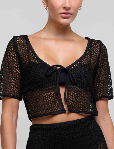 Touch Me Softly Black Top