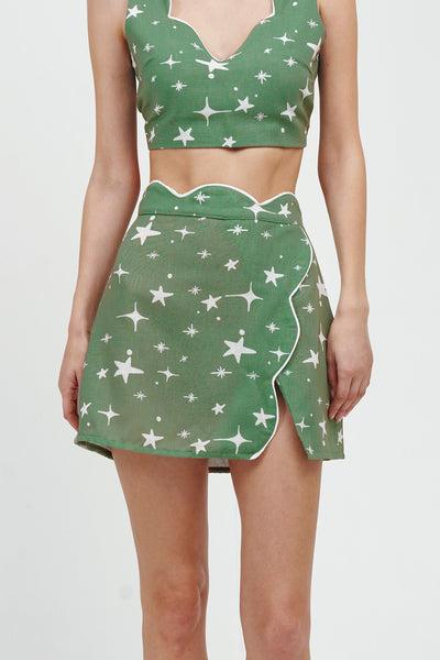 A Glistening Star Mini Skirt