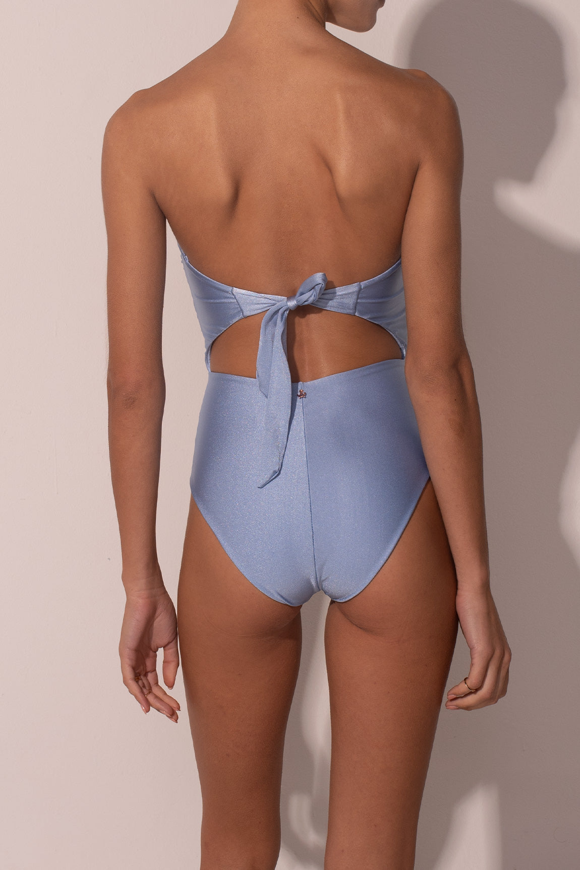The Blue Draped One Piece