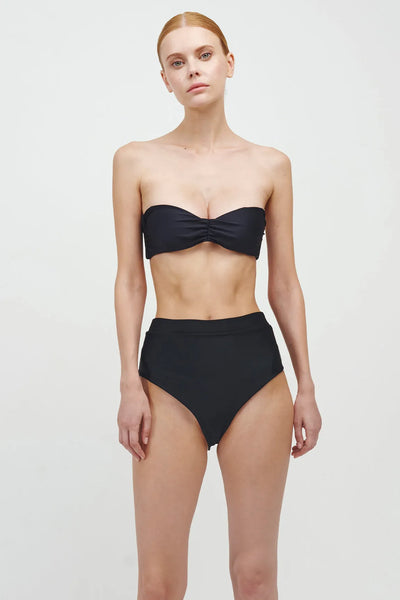 Top The Mini Draped Bikini Black