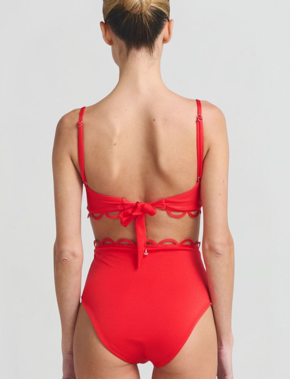 Bottom High Waist Nacaré Red