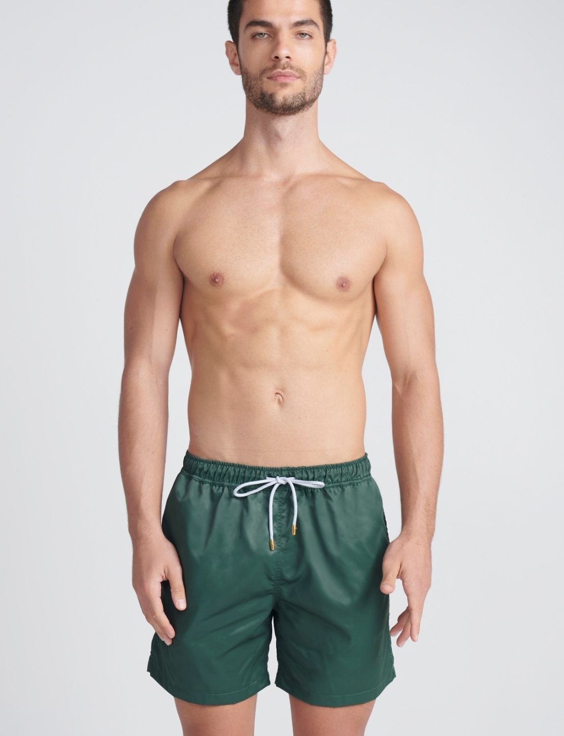 The Solid Olive Men Trunk