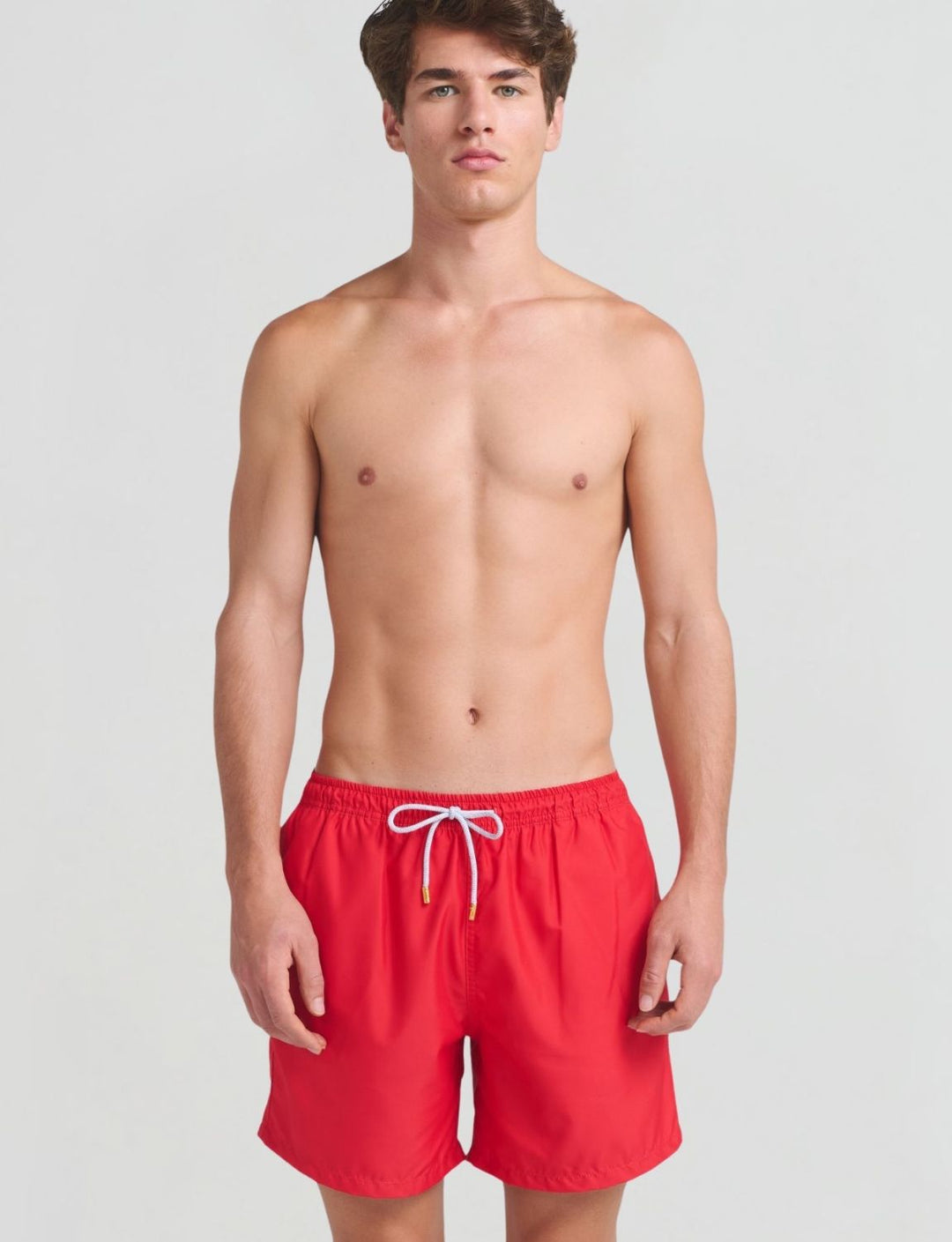 The Deco Basic Red Trunk | Ancora Swimwear & Resortwear