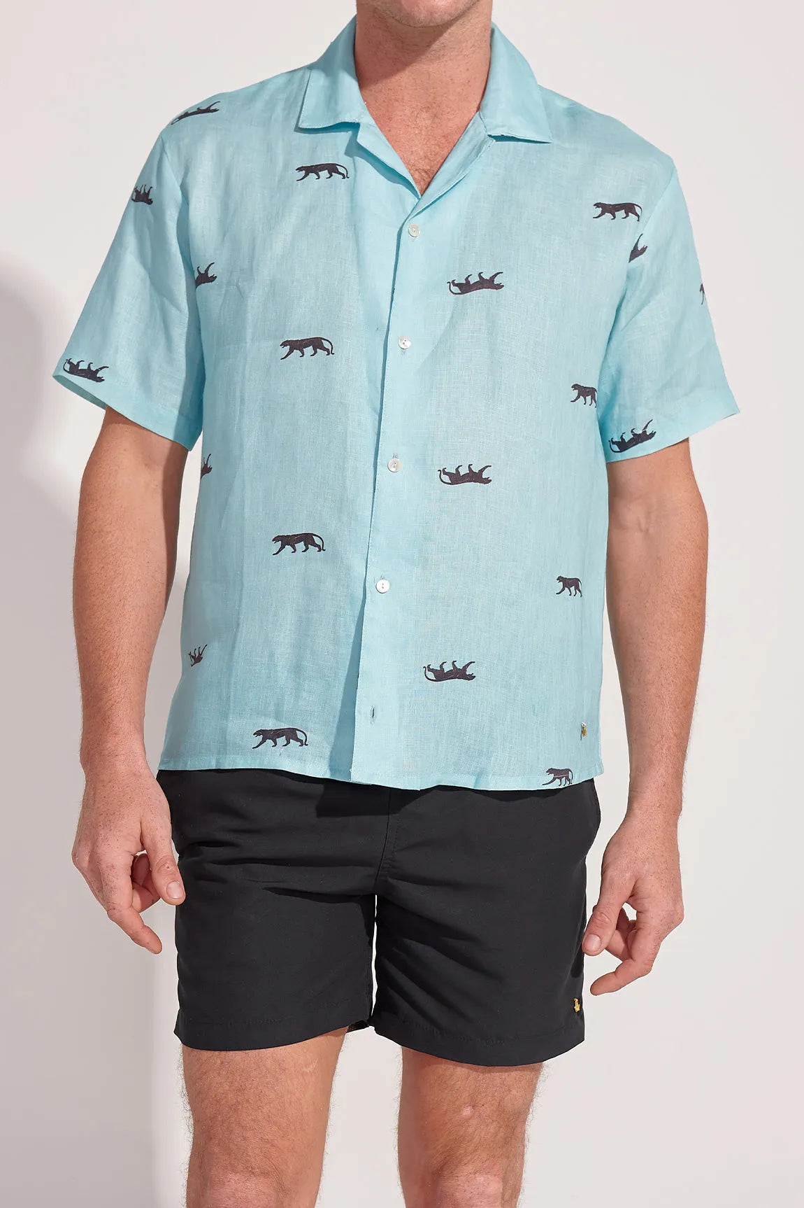 The Deco Shells Men Linen Shirt