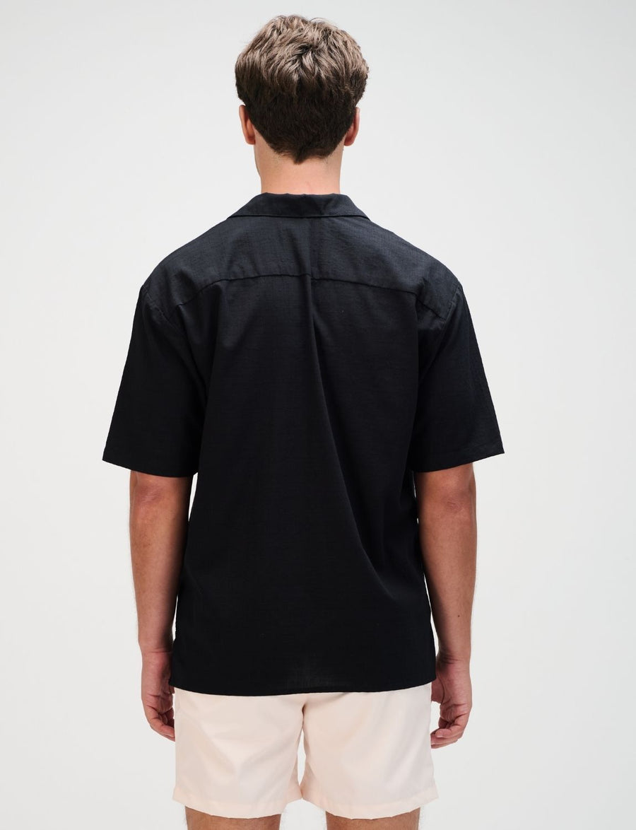 The Black Resort Men Linen Shirt