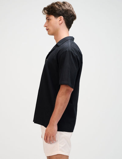 The Black Resort Men Linen Shirt