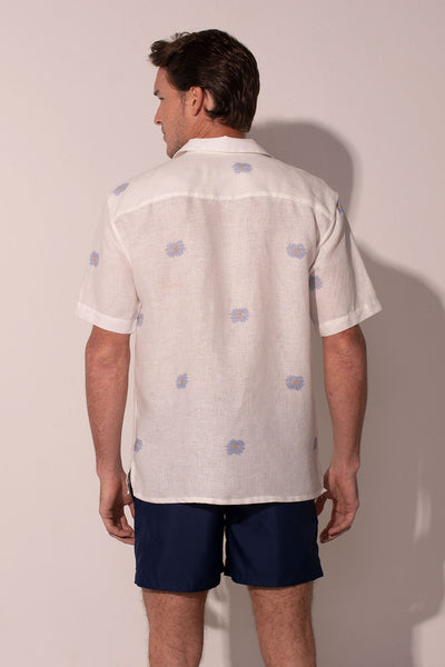 The Summer Daisy Men Linen Shirt