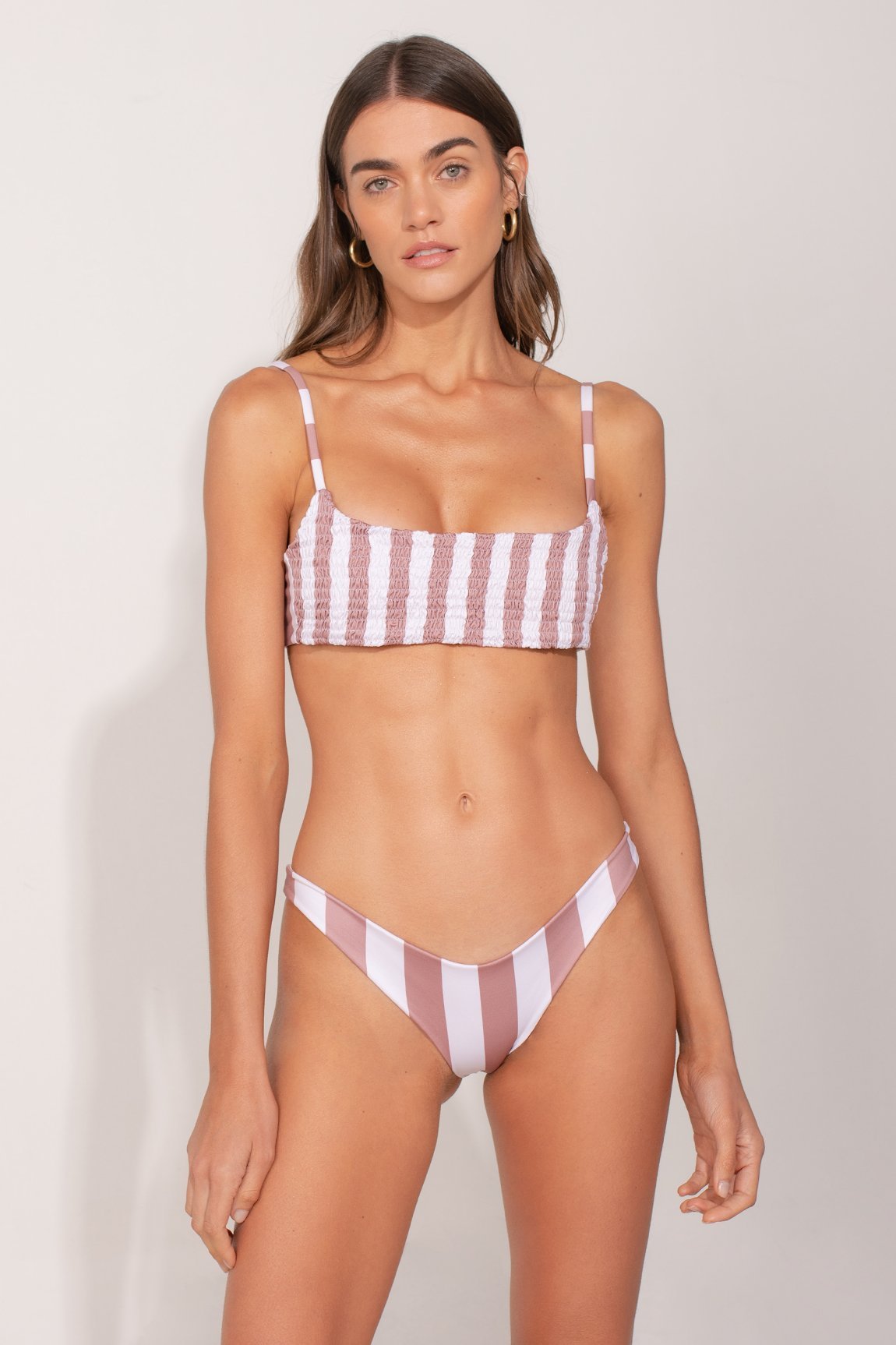 Bikini The Scrunchie Stripes Nude - ANCORA
