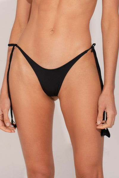Bottom The Iconic Bralette Black Ruched SC - ANCORA