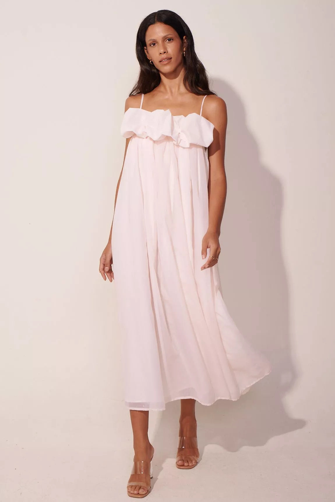 The Courageous Ruffle Dress Ivory - ANCORA
