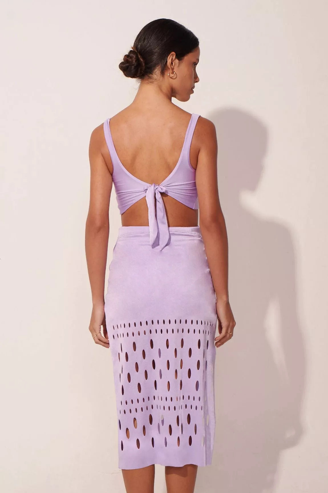 The Lilac Haute Mesh Skirt Set - ANCORA