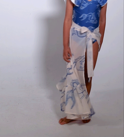 The Mini Blue Siren Skirt - ANCORA