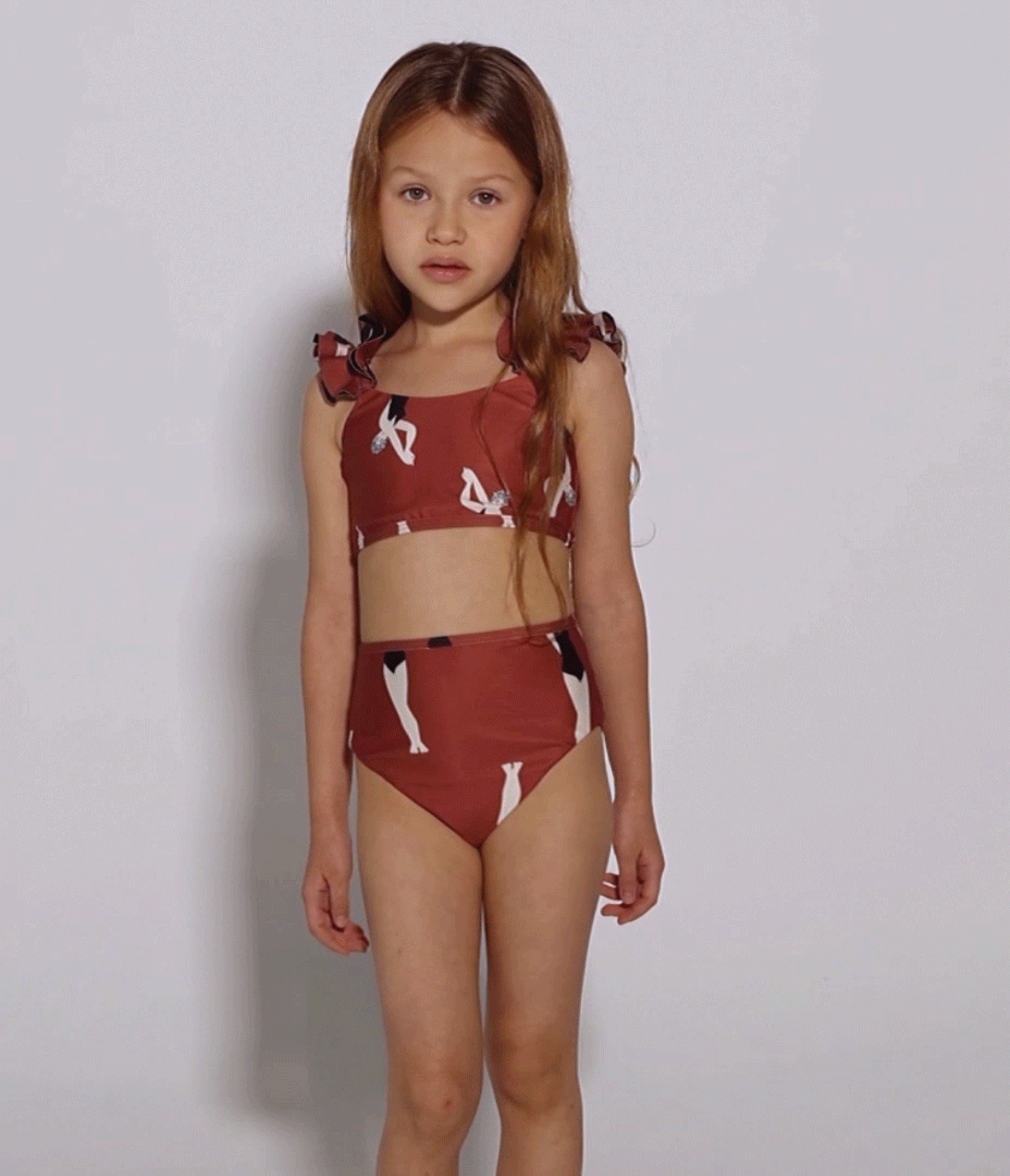 The Mini Lady Ruffle Bikini - ANCORA