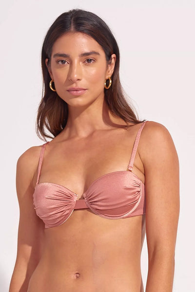 Top My Polished Balconette Coral Pink - ANCORA