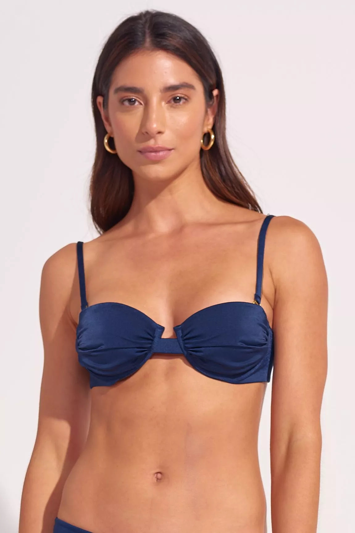 Top My Polished Balconette Navy - ANCORA